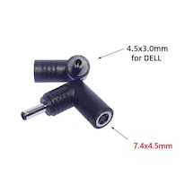 Dell 7.4 5.0mm To 4.5 3.0mm Dc To Dc Connector Adaptör Kablo Ucu Çevirici - 150w Ve Üzeri İçin Uyumludur
