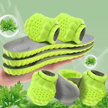 Yeşil 35-46 Spor Ayakkabılar Astarı Rahat Plantar Fasiit Tabanlık Ayaklar İçin Erkek Kadın Ortopedik Ayakkabı Tabanı Koşu Aksesuarları Eu 45-46