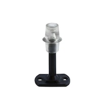 8 Cm Metal Kapı Kolu Stoperi Tamponu Durdurucusu Tutucu Tutacağı Metal Siyah Kapı Stopu Silikonlu Vidalı