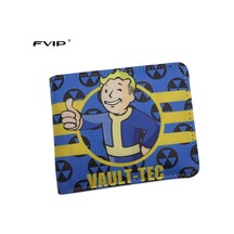 Yeni Geliş Oyun Fallout Cüzdan Vault Tec Harika Tasarım Karikatür Cüzdan Dolar I