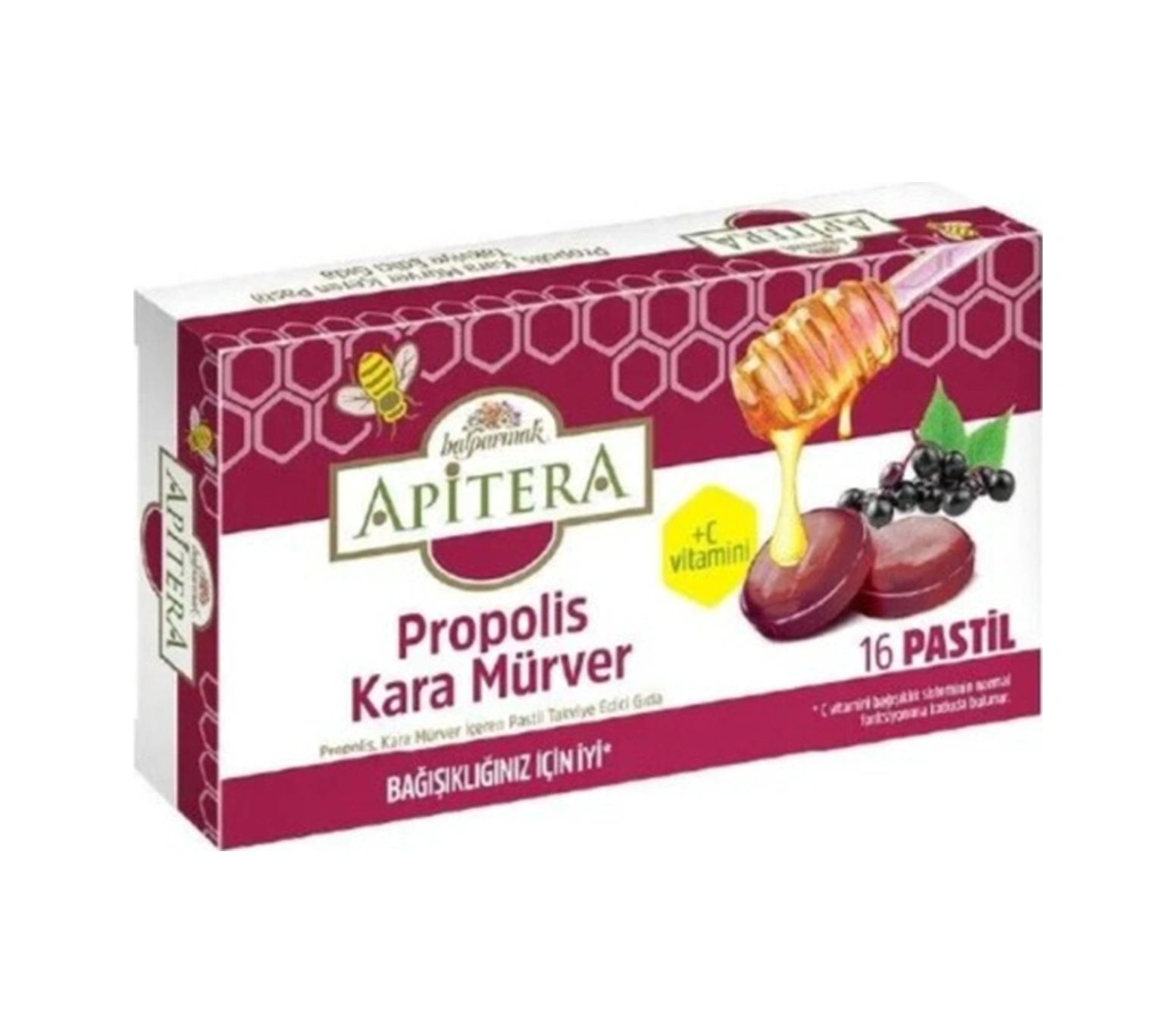Apıtera Proplıs Kara Murver 16 Pastil