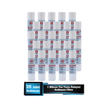 Sumarkt Açık Kasa Su Arıtma Cihazı 10 Inç 1 Mikron Sediment Spun Filtre 25 Adet