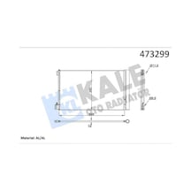 Klima - 671 - Radyatörü Kondenseri Opel Insignia A 08-17 1.6 Xer-let 1.6-2.0 Cdtı Brazıng Al-al 647 - Dpmıx-hb - X38 2x12