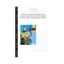Özel Seri Ekran Film Not Alma Sanatçı İpad Pro 11 2024 Uyumlu Special Writing Paperlike Tablet