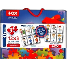 Tox Meslekler 3+ Keçe Yapboz 3 Yaş Puzzle T006