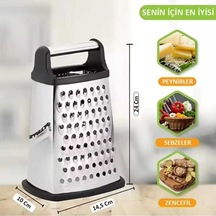 Paslanmaz Çelik 4 Taraflı Çok İşlevli Rende Dilimleyici Çelik Diğer