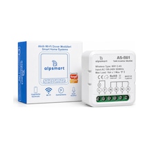 Alpsmart As-861 Akıllı Wi-fi Tekli Duvar Anahtar Modülü Tuya Uyum