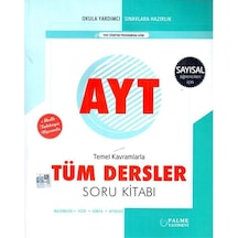 Yks Ayt Tüm Dersler Soru Kitabı Sayısal Palme Yayınları N11.25426
