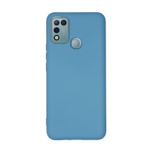 İnfinix Hot 10 Play Kılıf Nano İçi Kadife Silikon - Mavi 0.2M-Çok Renkli