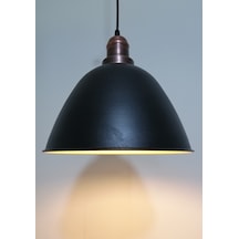 Rioligh Retro Siyah Içi Gold Tekli Metal Sarkıt Çap:28Cm