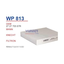 WUNDER WP813 Polen Filtresi CLIO IV 12- Captur 13- / Logan 13- Sandero 13- / Micra K14 16- Karbonlu