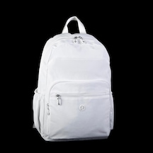 Nas Bag Büyük Boy Unisex Hafif Ve Su Geçirmez Çok Gözlü Sırt Çantası Beyaz