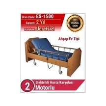 Medikaltec Ahşap Hasta Yatağı Elektrikli Hasta Karyolası Ahşap 3 Motorlu