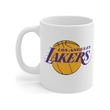 Los Angeles Lakers Baskılı Kupa Bardak Beyaz