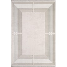 Artemis Halı Murano 01362a Krem Bej Çizgi Desenli Yün Halı