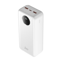Juo MT03278 30000 Mah 22.5 W Dijital Led Ekranlı Taşınabilir Hızlı Şarj Cihazı Powerbank Beyaz