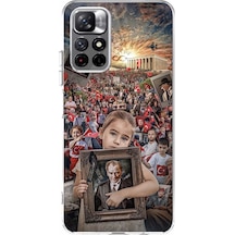Redmi 10 Uyumlu Atatürk Anıtkabir Baskılı Silikon Kılıf Renkli
