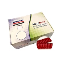 Mapibind 51mm Plastik Spiral Kırmızı 50 Ad