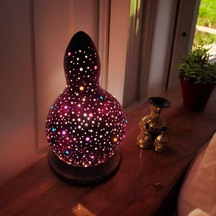 Su Kabağı Abajur Dekoratif Lamba Çok Renkli