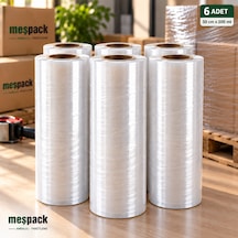 Streç Film 17 Mikron 50 Cm 200 Mt 6 Adet 50x200