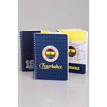 "dekomus Cep Defteri Hediyeli" Yeni Sezon Lisanslı Fenerbahçe Sert Kapak Bloknot Lacivert