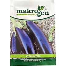 Makrogen Aydın Siyahı Patlıcan Tohumu 25gr Paket