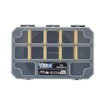Proalet Made Slim Organizer 12 Bölmeli, Şeffaf, Düzenleyici Kutu, Polipropilen Malzeme, Çekmece İçi Ve Masaüstü