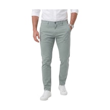 Deepsea Erkek Açık Yeşil Slim Fit Pamuklu Likralı Chino Spor Pantolon 2601745