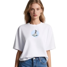 Ogc Paten Oversize Unisex T-shirt Beyaz