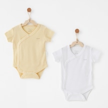 Andywawa Bebek Zıbın Body 2 Parça Anw-ac26763 Sarı-beyaz