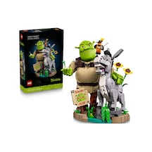 LEGO® Shrek: Şrek, Eşek ve Çizmeli Kedi 72423 - Yetişkinler için Minifigür İçeren Dekoratif Model Yapım Seti (1403 Parça)