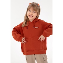 U.s. Polo Assn. Kız Çocuk Kiremit Sweatshirt 50313032-vr031 Kiremit