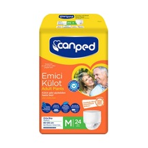 Canped Emici Külot Yetiştkin Hasta Bezi M 24'lü