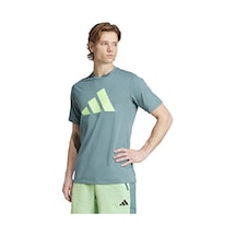 Adidas Tr-es Fr Logo T Erkek Antrenman Tişörtü Jw7403 Yeşil Yeşil