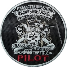 121 Filo Pilot Nakış Işleme Arma Patch Peç 9,5X9,5 Cm