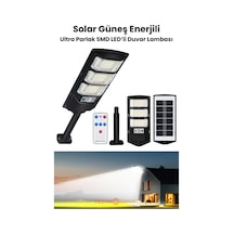 Technosmart Solar 144 Led Kumandalı Duvar Lambası Güneş Enerjili, Ip65, 3 Modlu Bahçe Aydınlatma 1 Adet