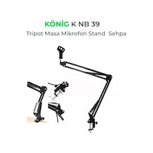 König Tripod Condenser Masa Tipi Mikrofon Sehpası K-Nb 39