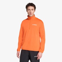 Adidas Terrex Multi Climawarm Half Zip Tech Üst Erkek Turuncu Yürüyüş Polar Jm0144