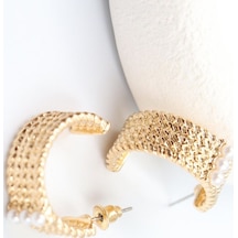 Gold Çelik Küpe 2 Cm Çok Renkli 90462610