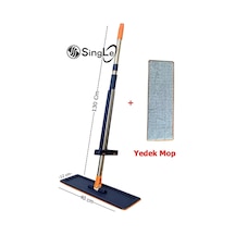 Kendinden Sıkmalı Mop Paspas Takım - 1 Adet Yedek Mikrofiber Mop Bezi Hediyeli