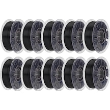Creality Hyper Pla Rfıd 1.75mm Siyah 10'lu Paket, 3d Yazıcı İçin Yüksek Hızlı Filament 1.75 Pla 30-600mm/s