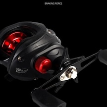 Novahub Kırmızı Yüksek Mukavemetli Balıkçılık Reel, Tuzlu Su Döküm Reel, Sağ El Balıkçılık Malzemeleri