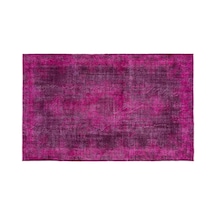 El Dokuması Vintage Yün-pamuk Fuşya Halı 13482 173 X 277 Cm Pembe