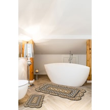 Alanur Sümbül Lazer Kesim 2 Li Banyo Takimi St210175ka Kahve