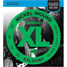 D´Addario Exl220Bt Balanced Tension Bas Gitar Teli 40-95
