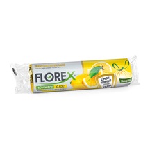 Şeylişeyler - Florex Büyük Boy Çöp Torbası Limon Kokulu Büzgülü 65x70 10lu 10 Paket