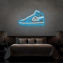 Ayakkabı Figürlü Neon Tabela Turkuaz