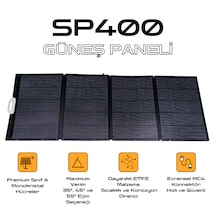 Taşınabilir Güneş Paneli 400w - Ip67 Su Geçirmez - 3 Açılı Ayar - Katlanabilen Güneş Enerjili Şarj Cihazı Sp400