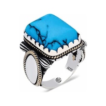 Hk Gümüş Erkek Yüzük Zirkon Turkuaz Taşlı Kare Gümüş Takı Hediyelik Ürünler-202244 Çok Renkli Hk Gümüş Erkek Yüzük Zirkon Turkuaz Taşlı Kare Gümüş Takı Hediyelik Ürünler-202244 Çok Renkli