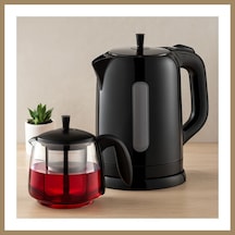 Bezos Elektrikli Çay Seti 1600w - Cam Demlik 1.7l & 0.7l 22
